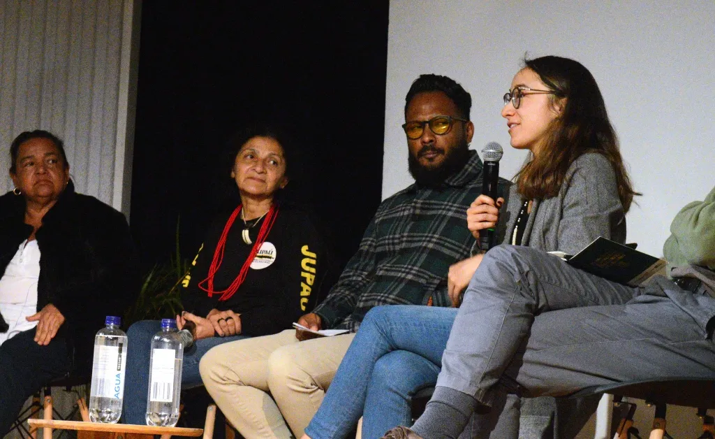 Neidinha Bandeira and Jani Silva at the screening of the documentary The Territory.