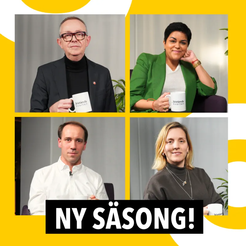 4 bilder på experterna från årets Biståndskvart.